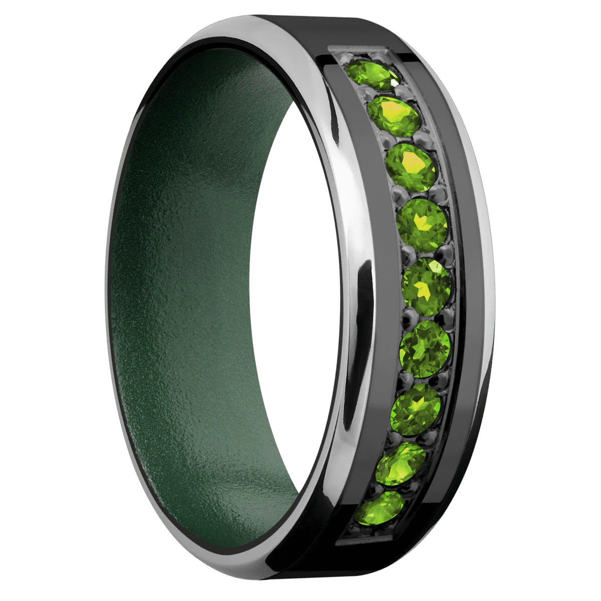 Zirconium + Polish , Polish Finish + Eastern Green