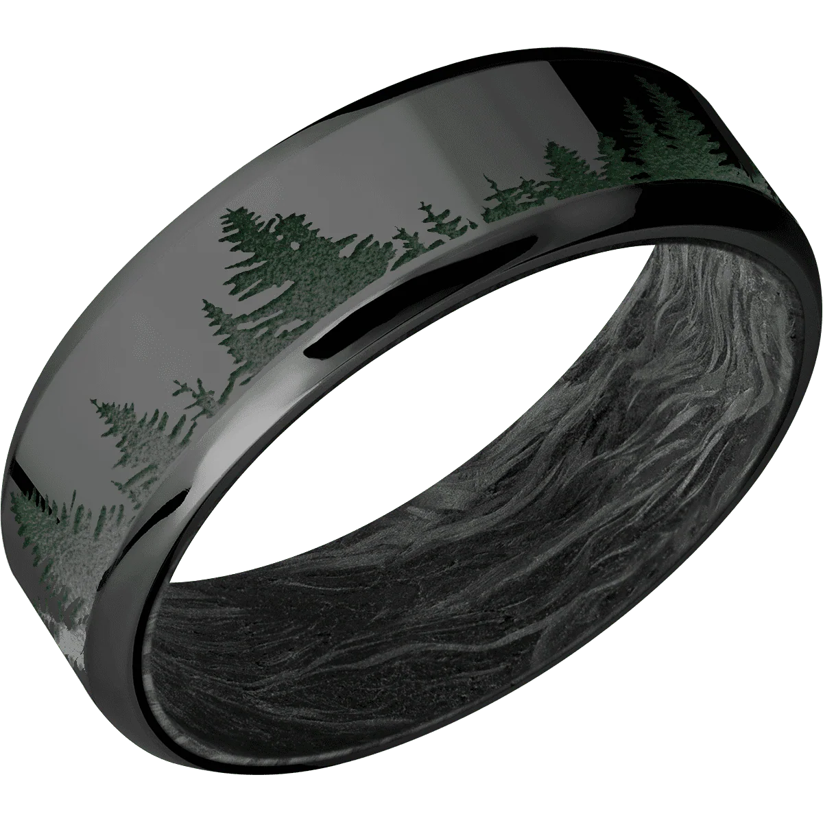 Zirconium + Polish , Polish Finish + Forged Carbon Fiber - Image 2