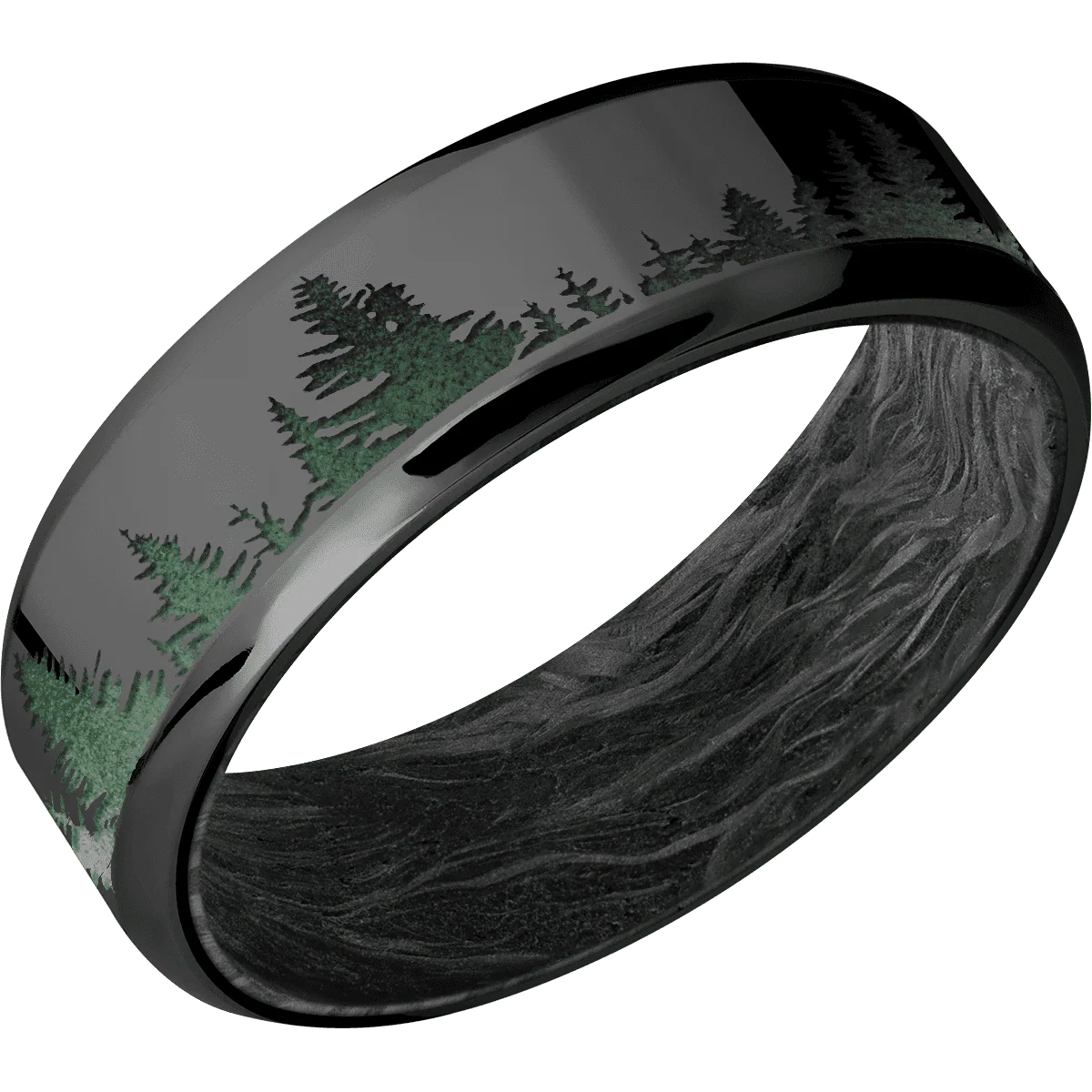 Zirconium + Polish , Polish Finish + Forged Carbon Fiber - Image 2
