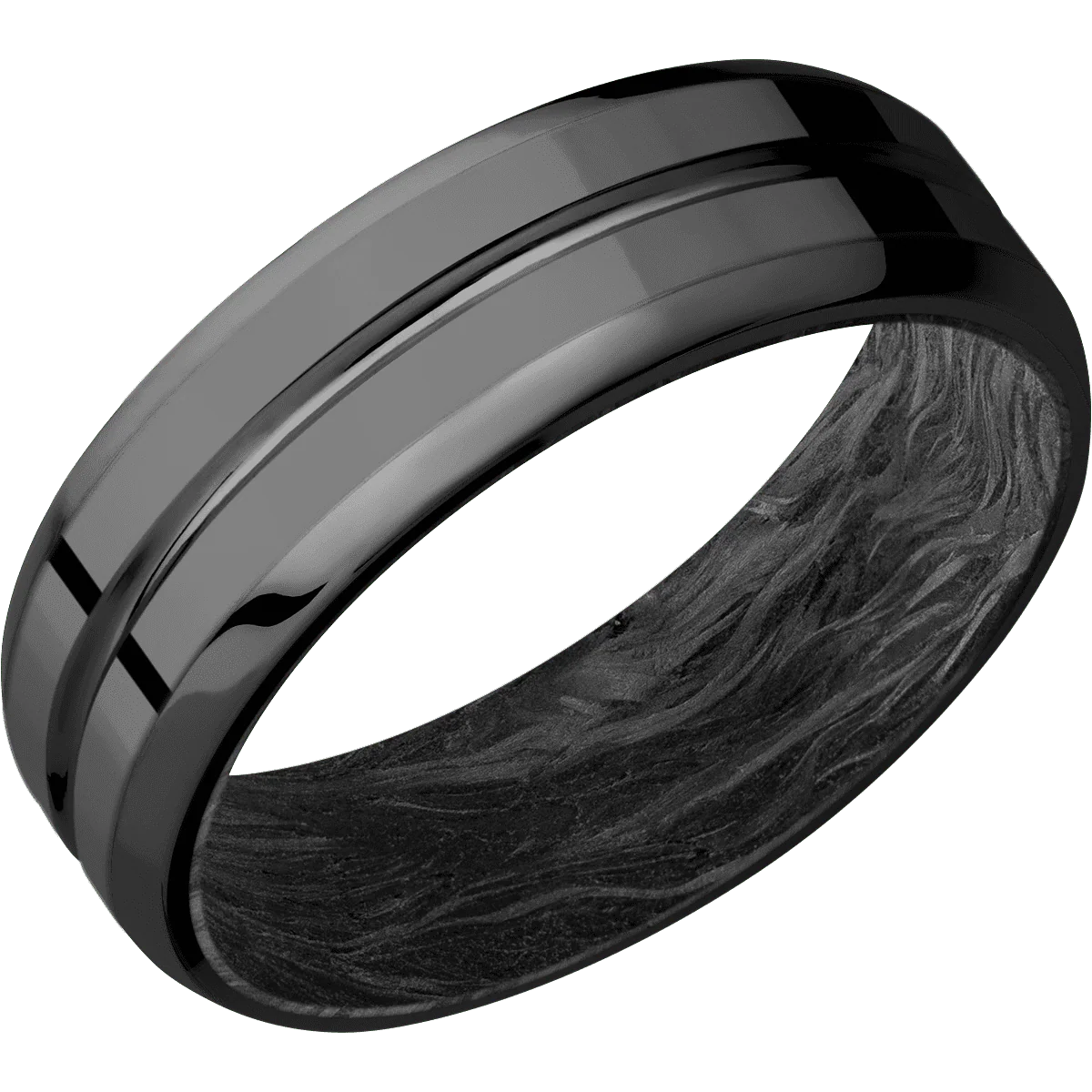 Zirconium + Polish , Polish Finish + Forged Carbon Fiber - Image 2