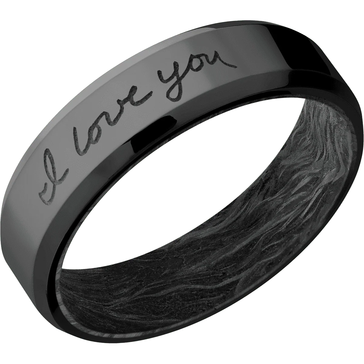 Zirconium + Polish , Polish Finish + Forged Carbon Fiber - Image 2