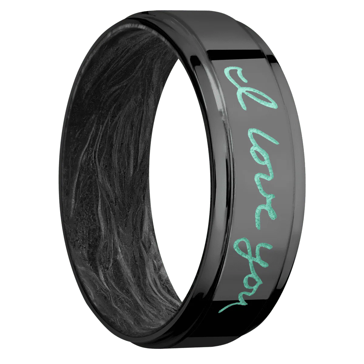 Zirconium + Polish , Polish Finish + Forged Carbon Fiber