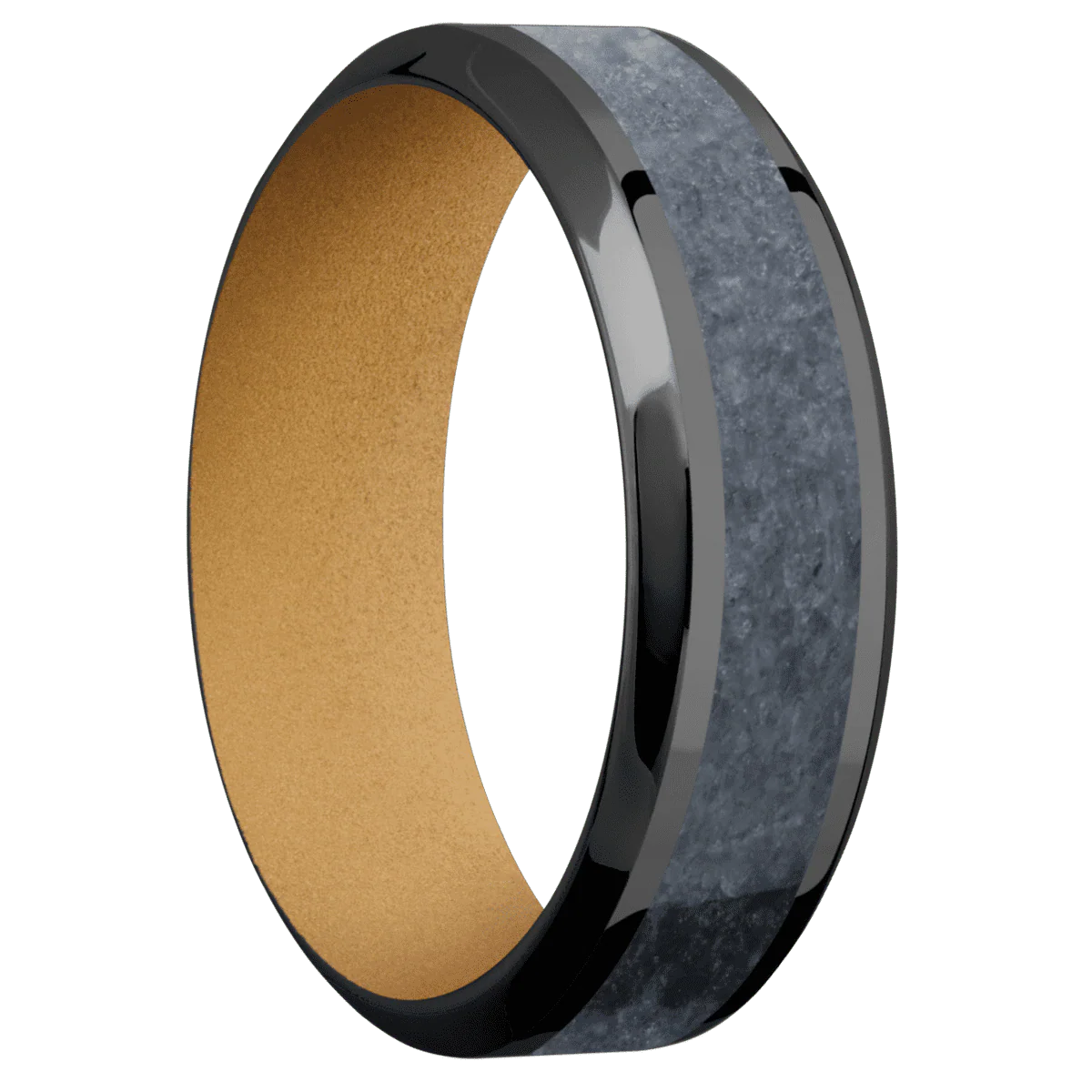 Zirconium + Polish , Polish Finish + Gold