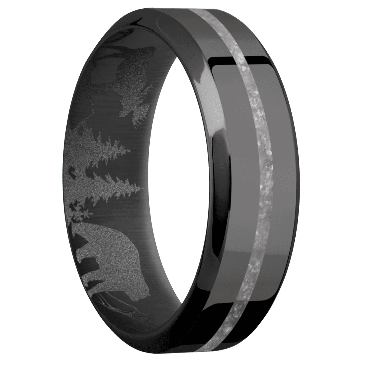 Zirconium + Polish , Polish Finish + Gun Metal Grey