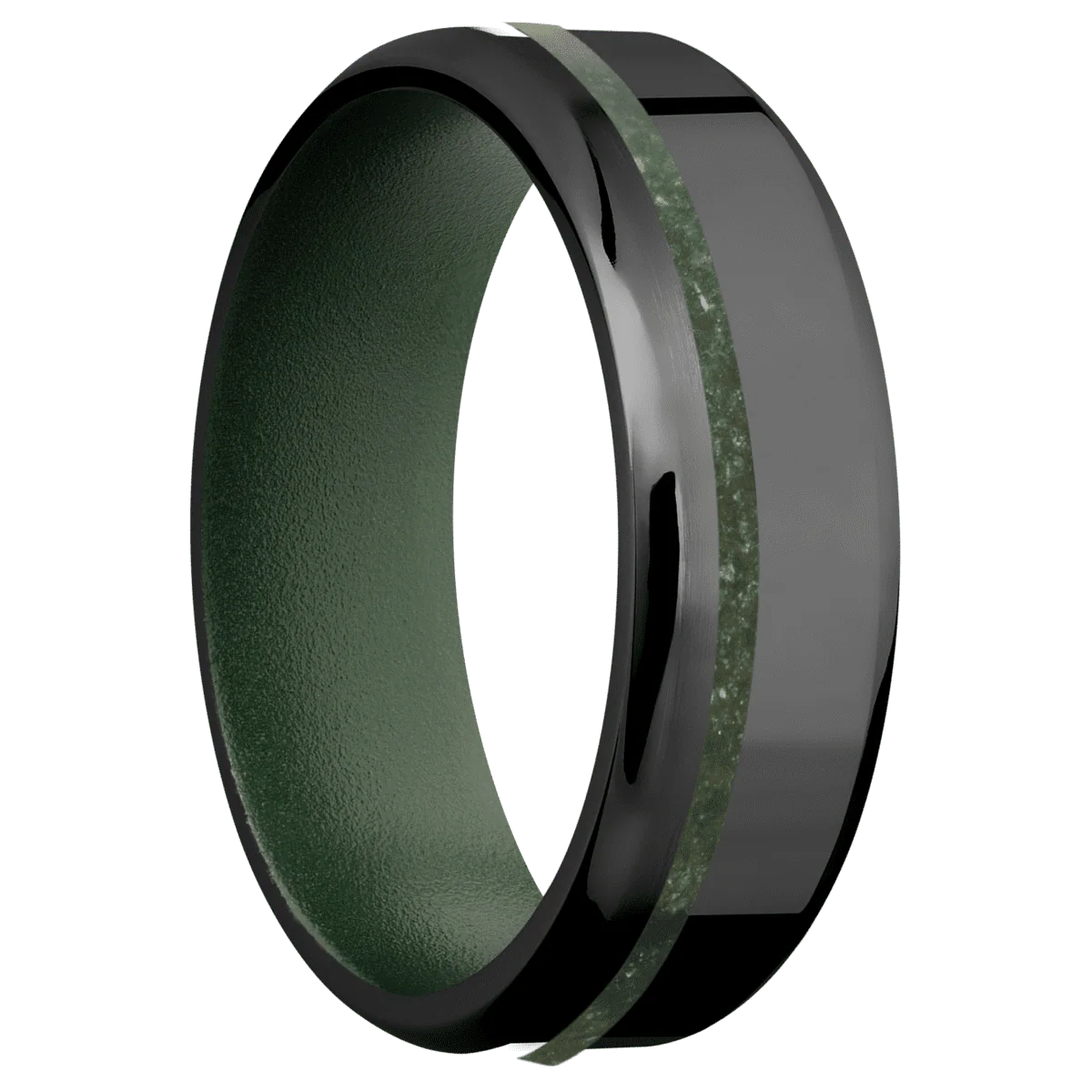Zirconium + Polish , Polish Finish + Highland Green