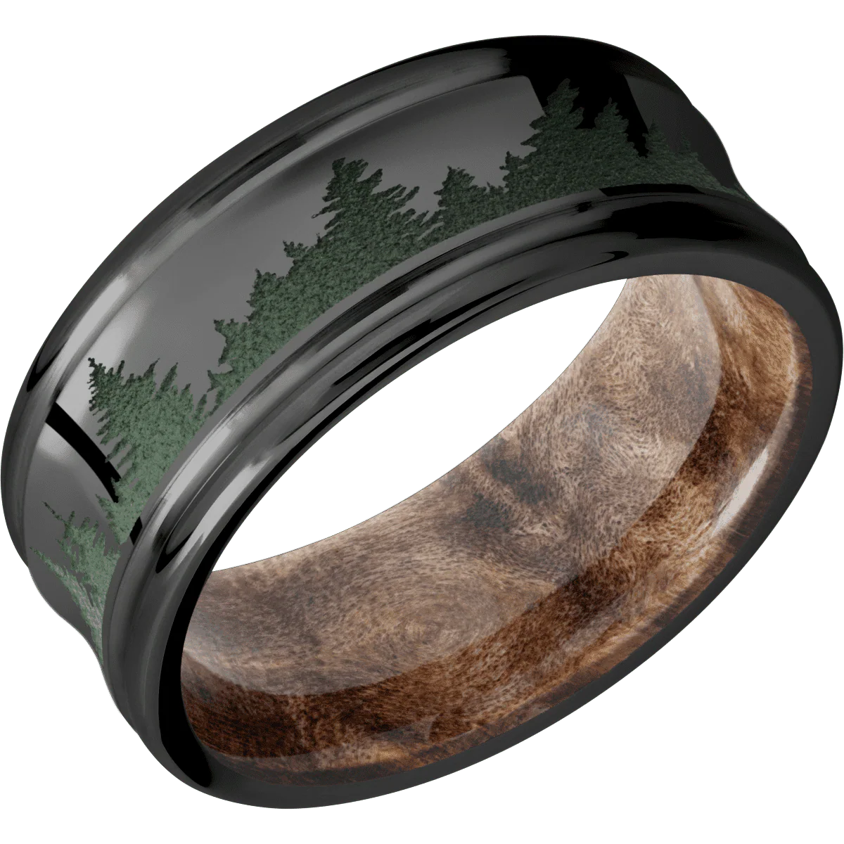 Zirconium + Polish , Polish Finish + Maple Burl - Image 2
