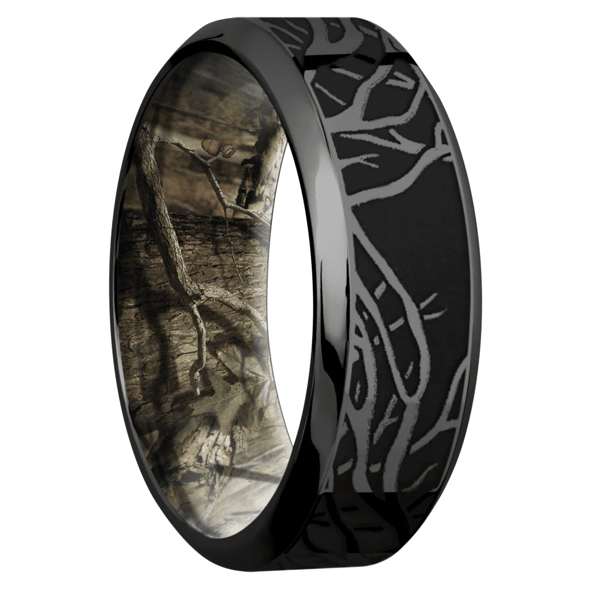 Zirconium + Polish , Polish Finish + MossyOak Break Up Infinity