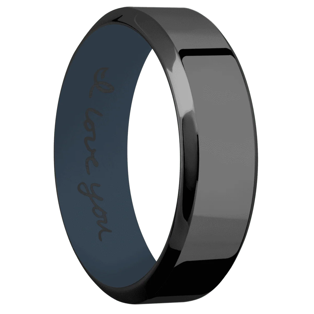 Zirconium + Polish , Polish Finish + Navy Blue