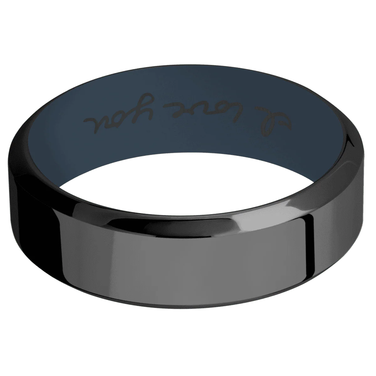 Zirconium + Polish , Polish Finish + Navy Blue - Image 3