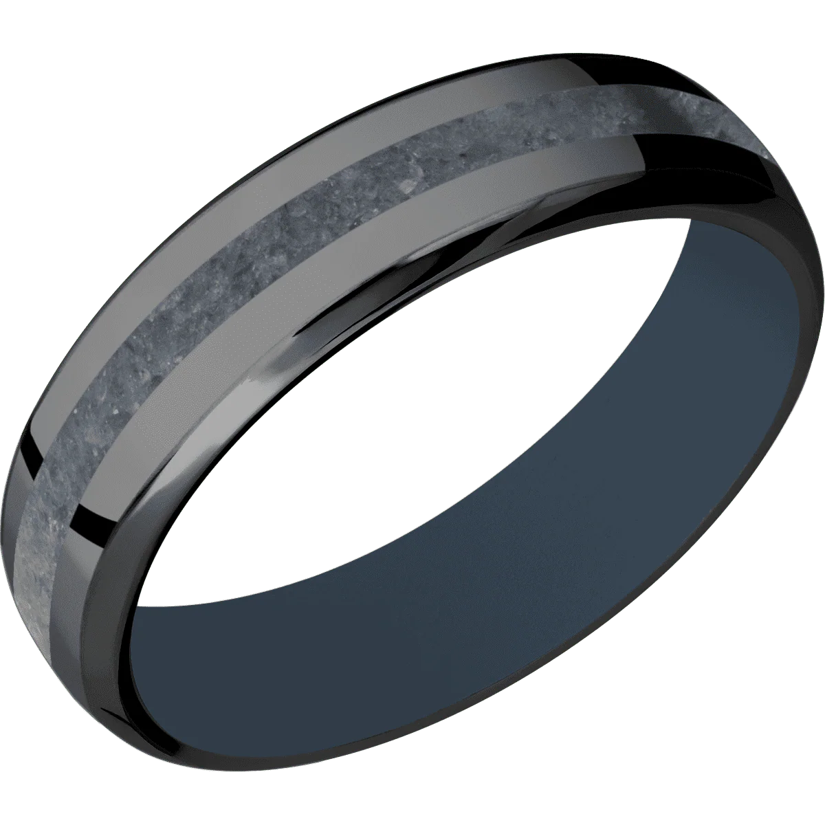 Zirconium + Polish , Polish Finish + Navy Blue - Image 2