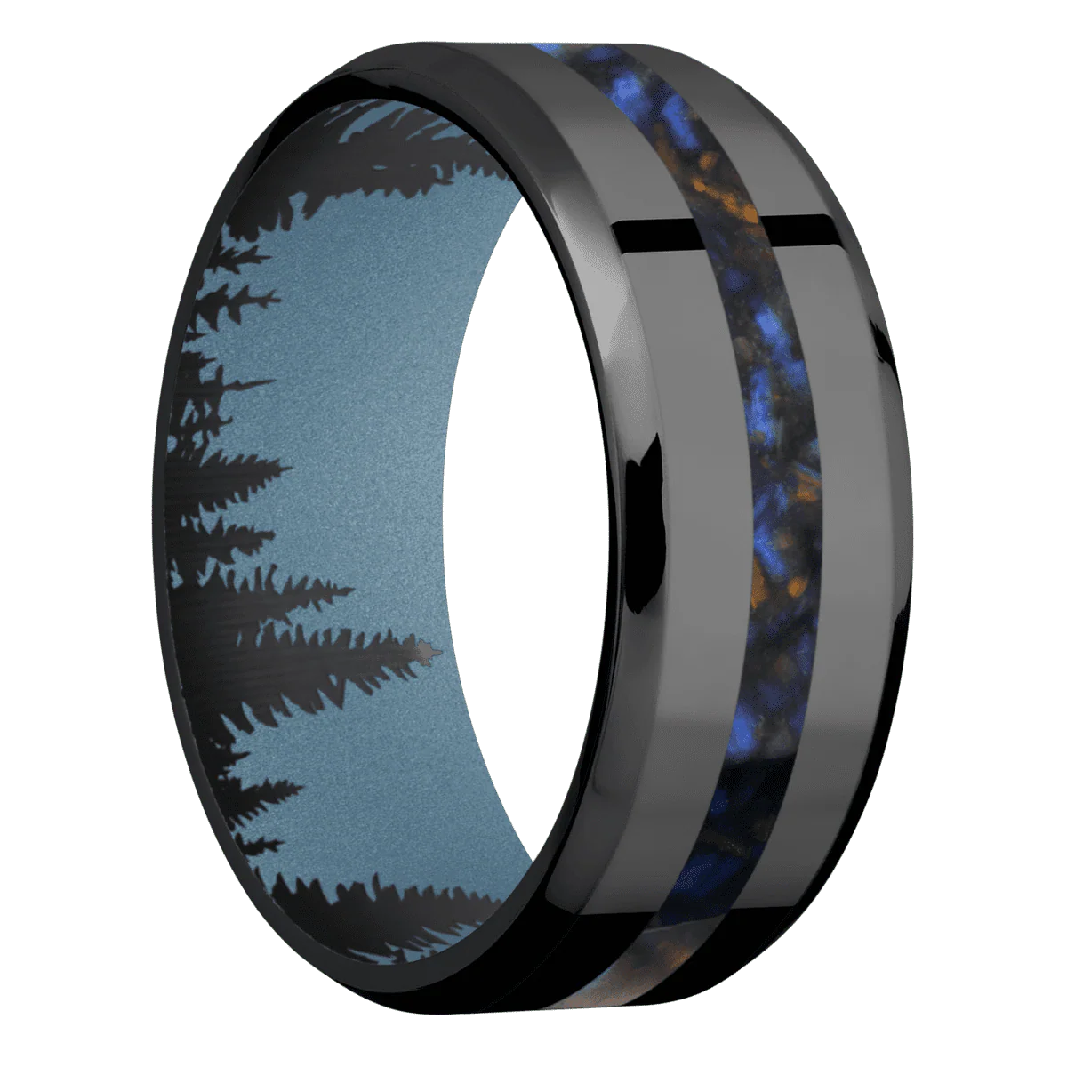Zirconium + Polish , Polish Finish + Polar Blue