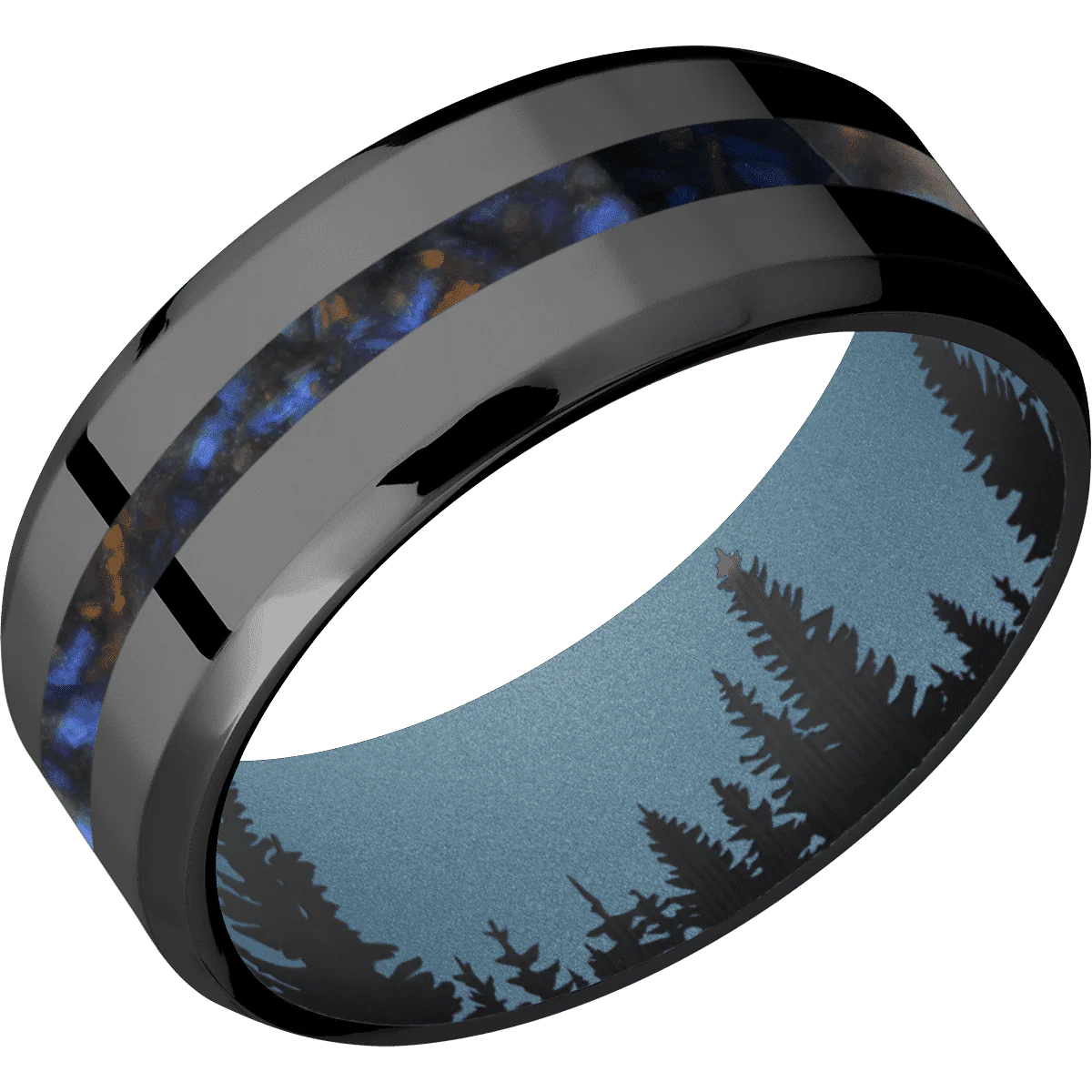 Zirconium + Polish , Polish Finish + Polar Blue - Image 2