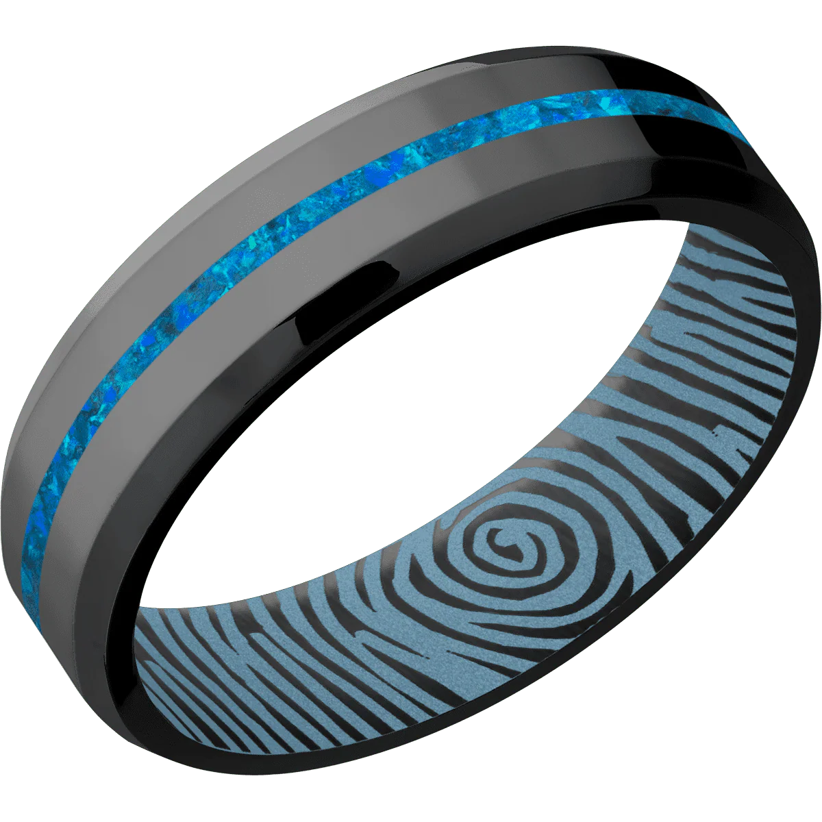Zirconium + Polish , Polish Finish + Polar Blue - Image 2
