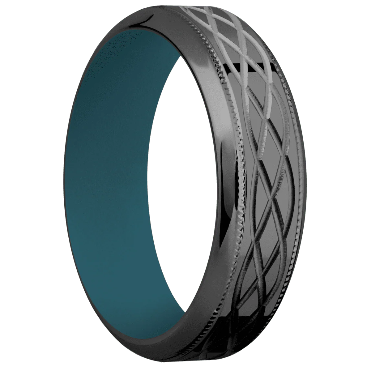 Zirconium + Polish , Polish Finish + Ridgeway Blue