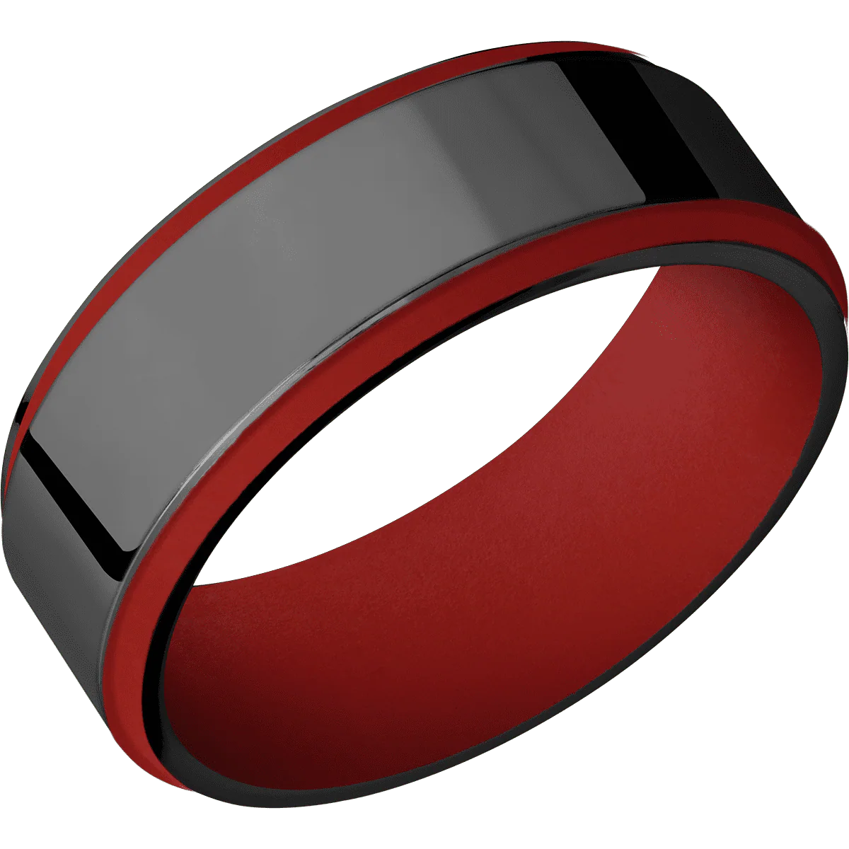 Zirconium + Polish , Polish Finish + USMC Red - Image 2
