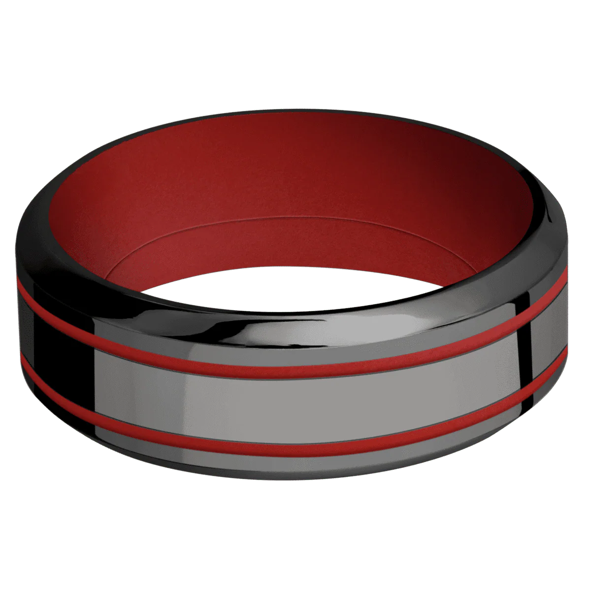 Zirconium + Polish , Polish Finish + USMC Red - Image 3