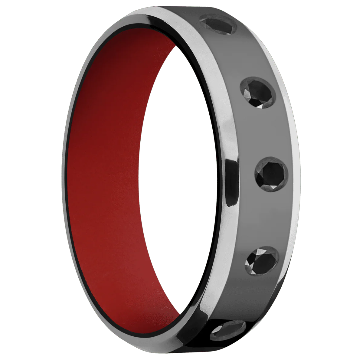 Zirconium + Polish , Polish Finish + USMC Red