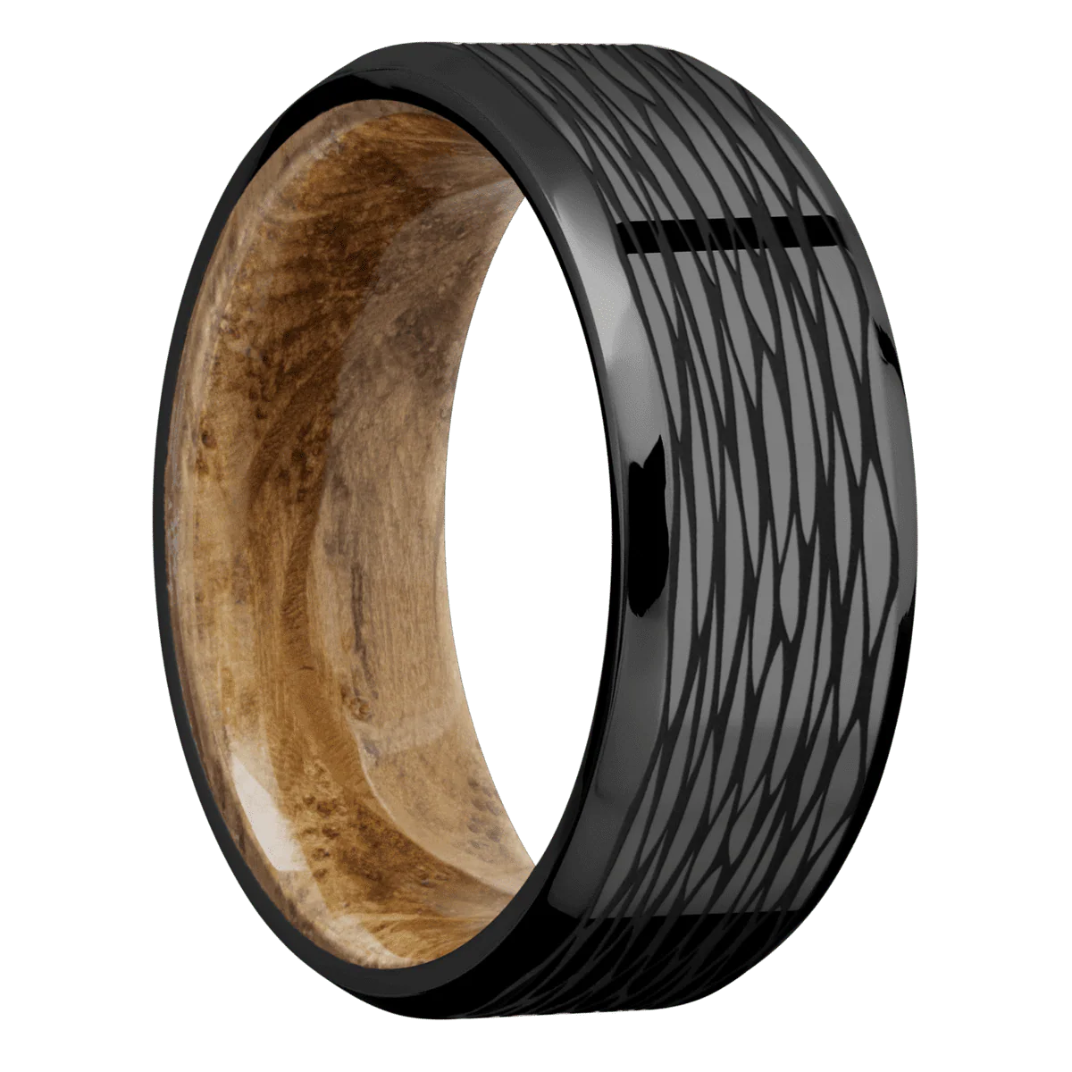Zirconium + Polish , Polish Finish + Whiskey Barrel