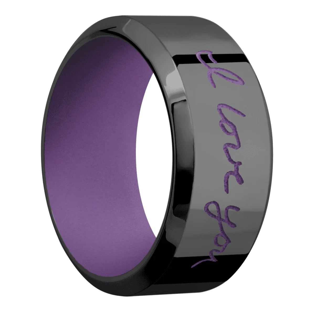 Zirconium + Polish , Polish Finish + Wild Purple