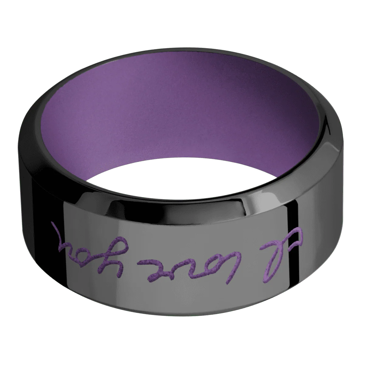 Zirconium + Polish , Polish Finish + Wild Purple - Image 3