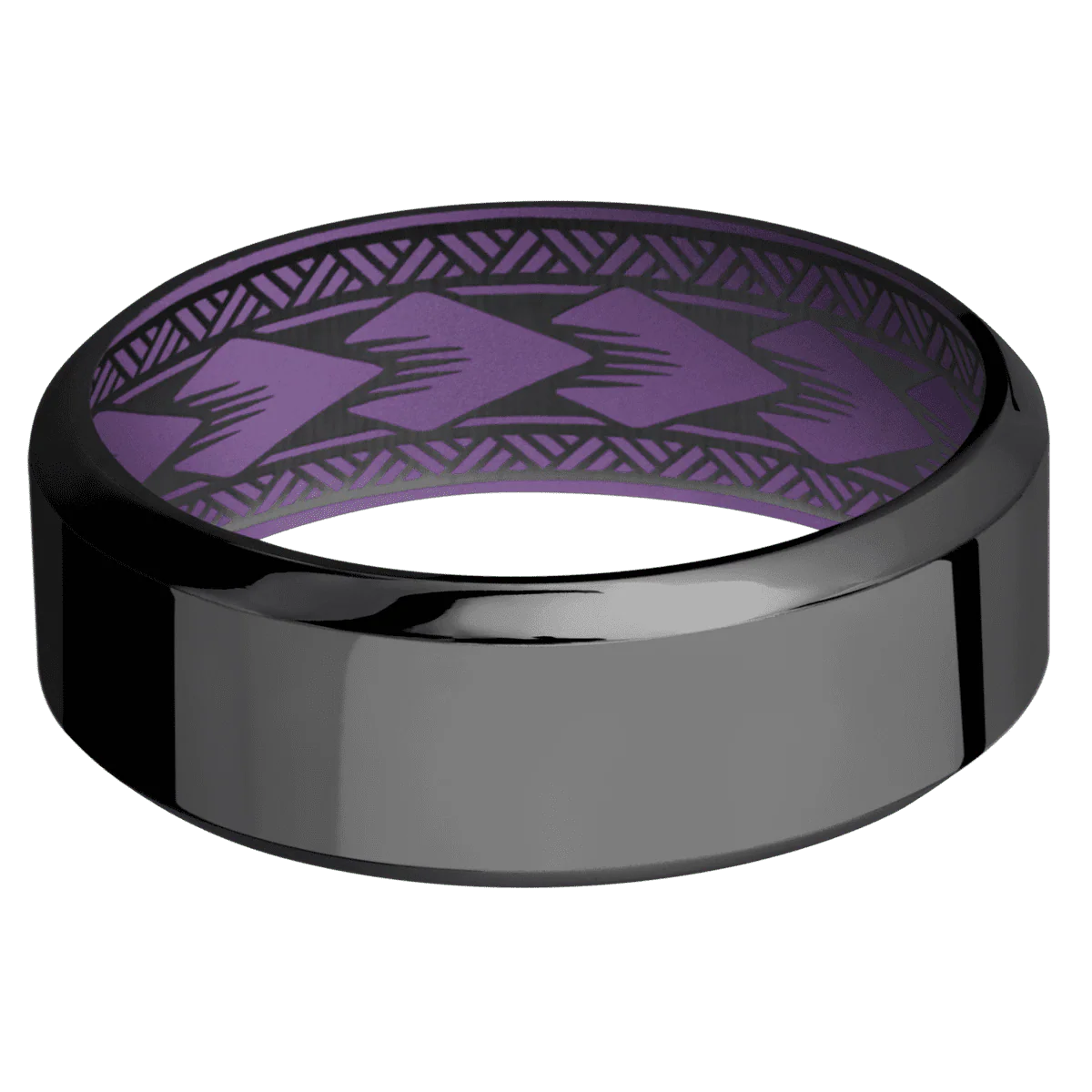 Zirconium + Polish , Polish Finish + Wild Purple - Image 3