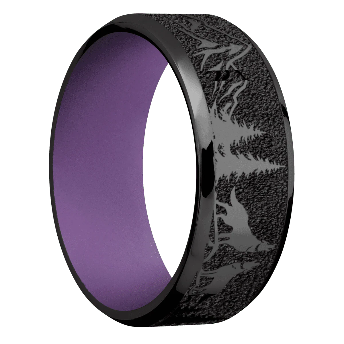 Zirconium + Polish , Polish Finish + Wild Purple