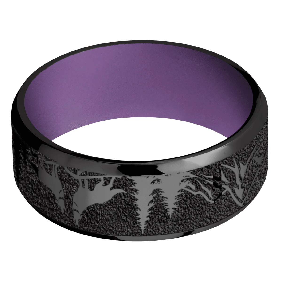 Zirconium + Polish , Polish Finish + Wild Purple - Image 3