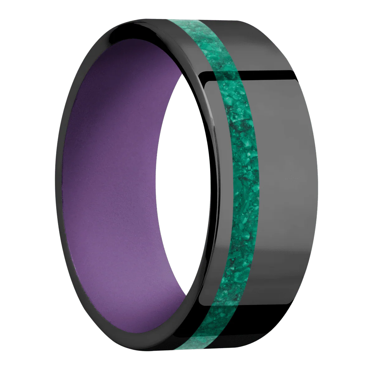 Zirconium + Polish , Polish Finish + Wild Purple