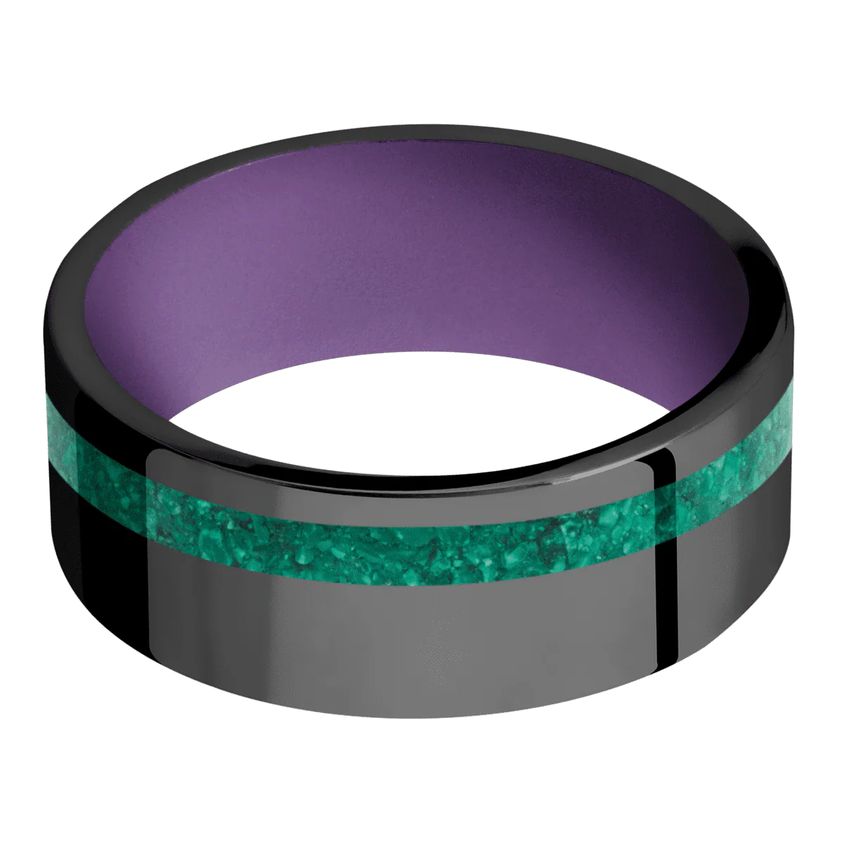 Zirconium + Polish , Polish Finish + Wild Purple - Image 3