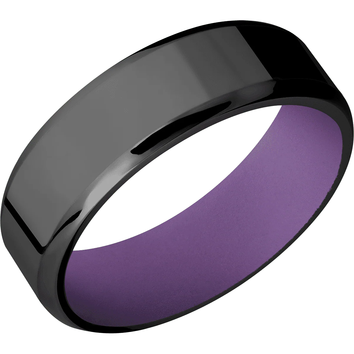 Zirconium + Polish , Polish Finish + Wild Purple - Image 2