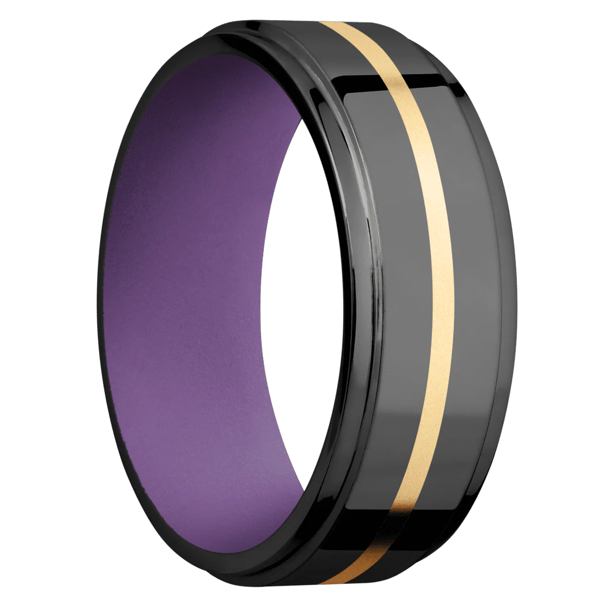 Zirconium + Polish , Polish Finish + Wild Purple