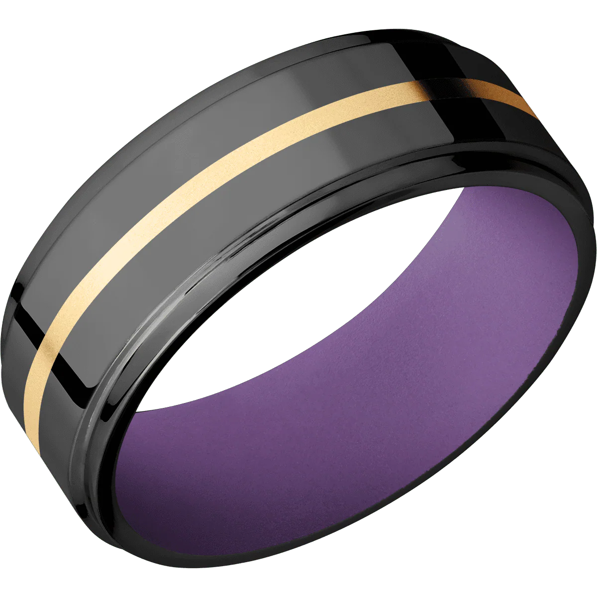 Zirconium + Polish , Polish Finish + Wild Purple - Image 2