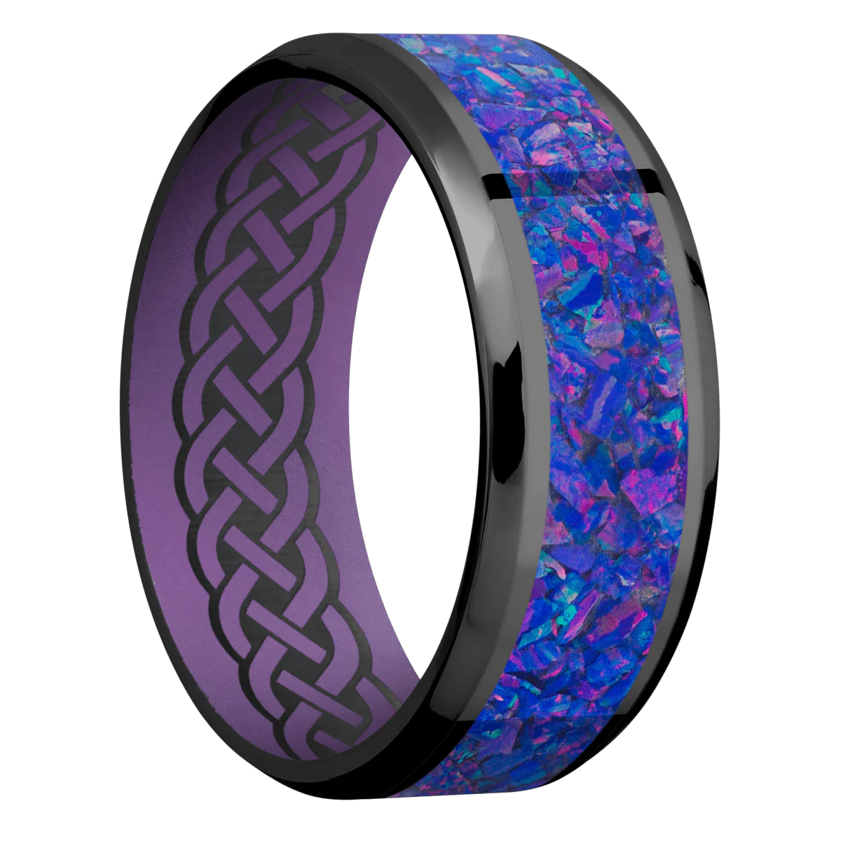 Zirconium + Polish , Polish Finish + Wild Purple