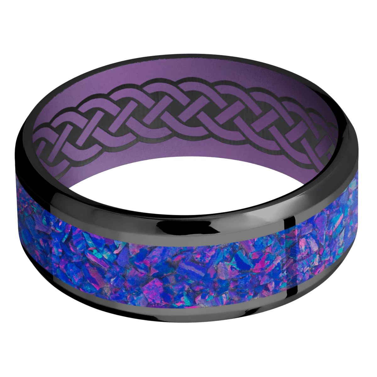 Zirconium + Polish , Polish Finish + Wild Purple - Image 3