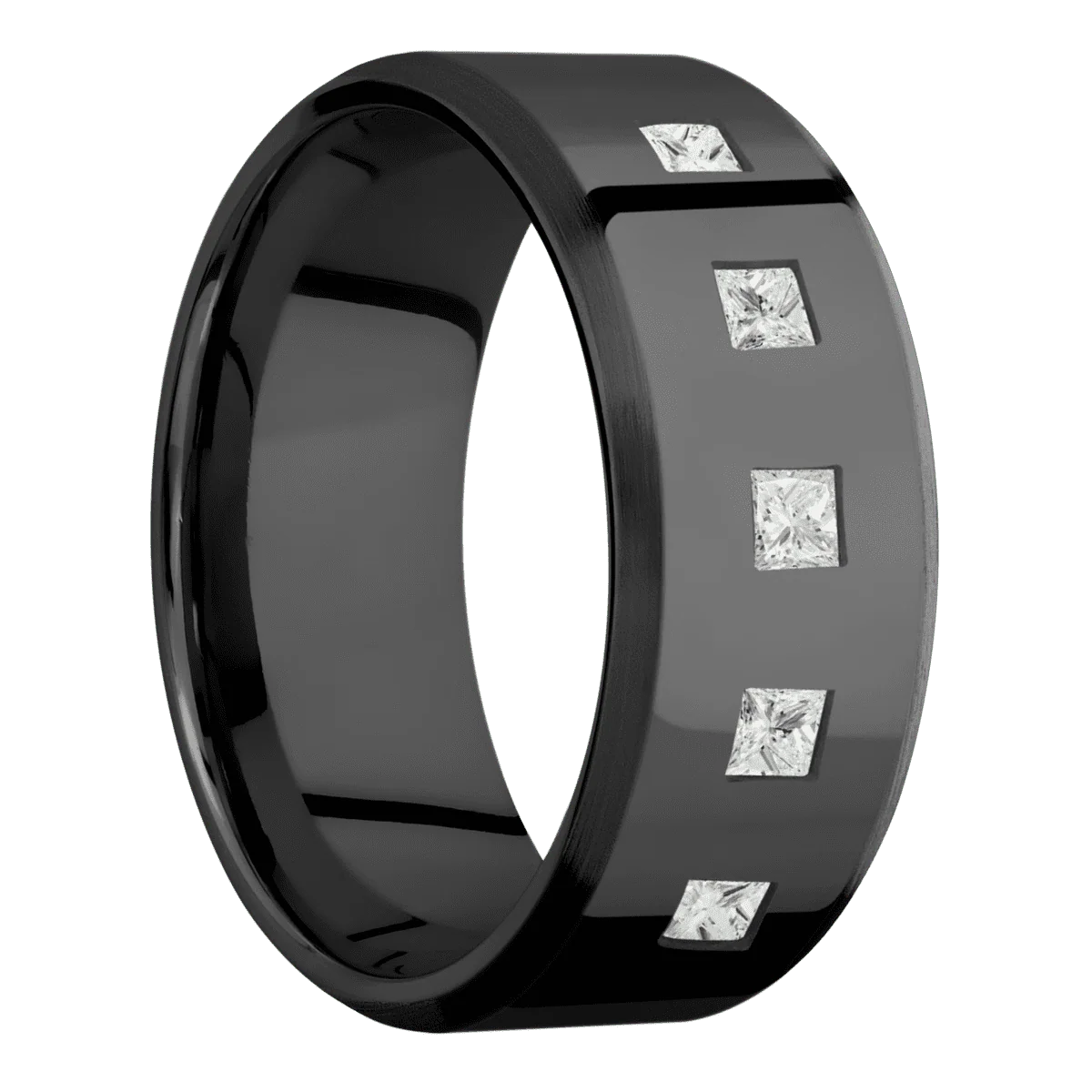 Zirconium + Polish , Satin Finish