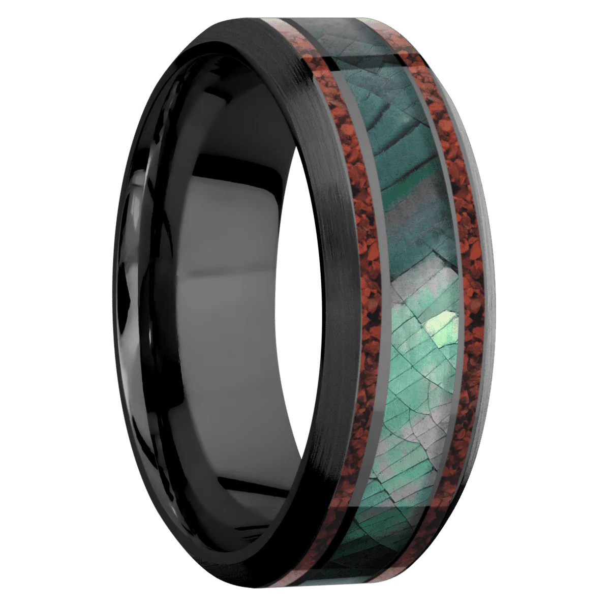 Zirconium + Polish , Satin Finish