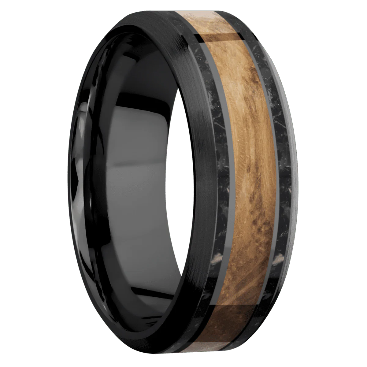 Zirconium + Polish , Satin Finish