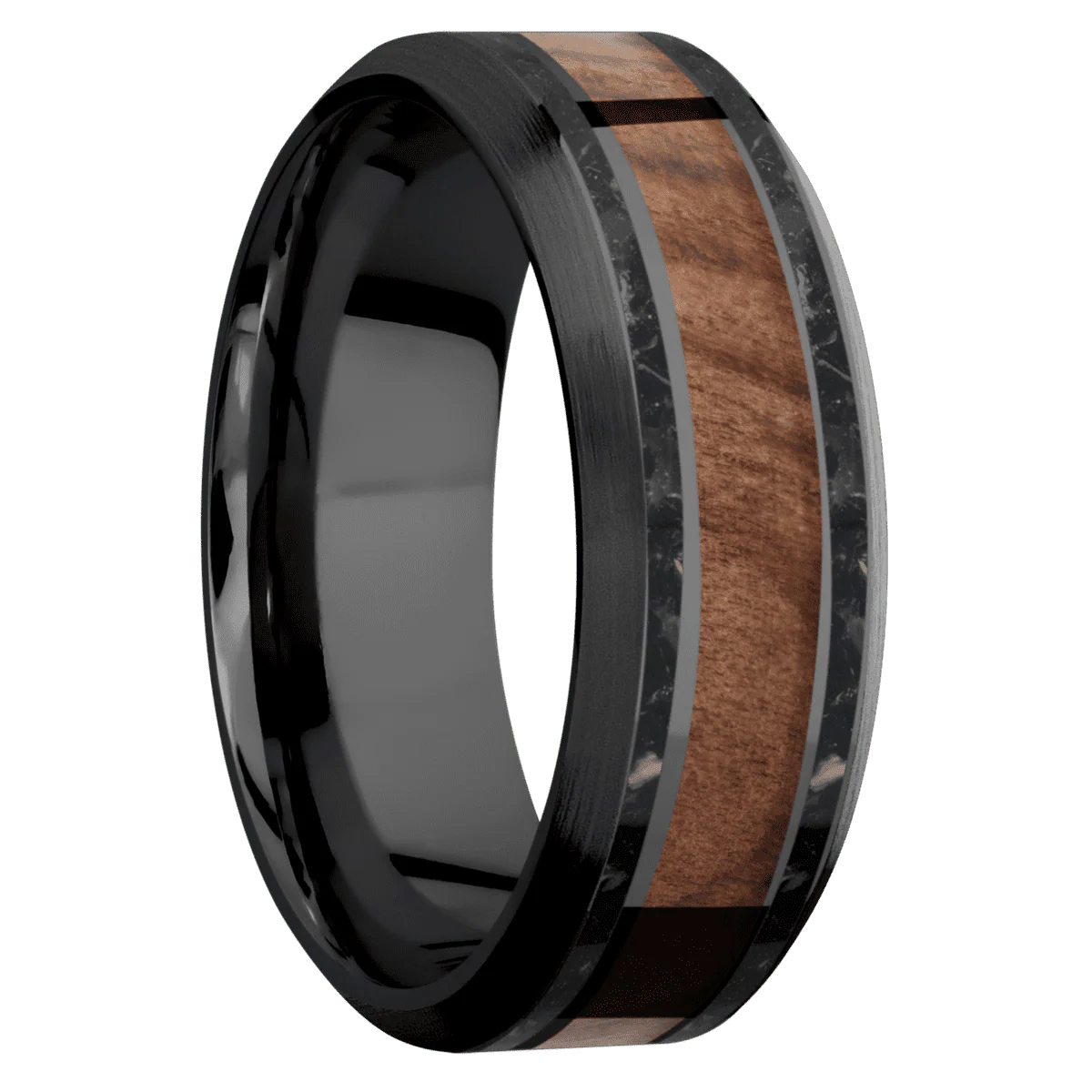 Zirconium + Polish , Satin Finish