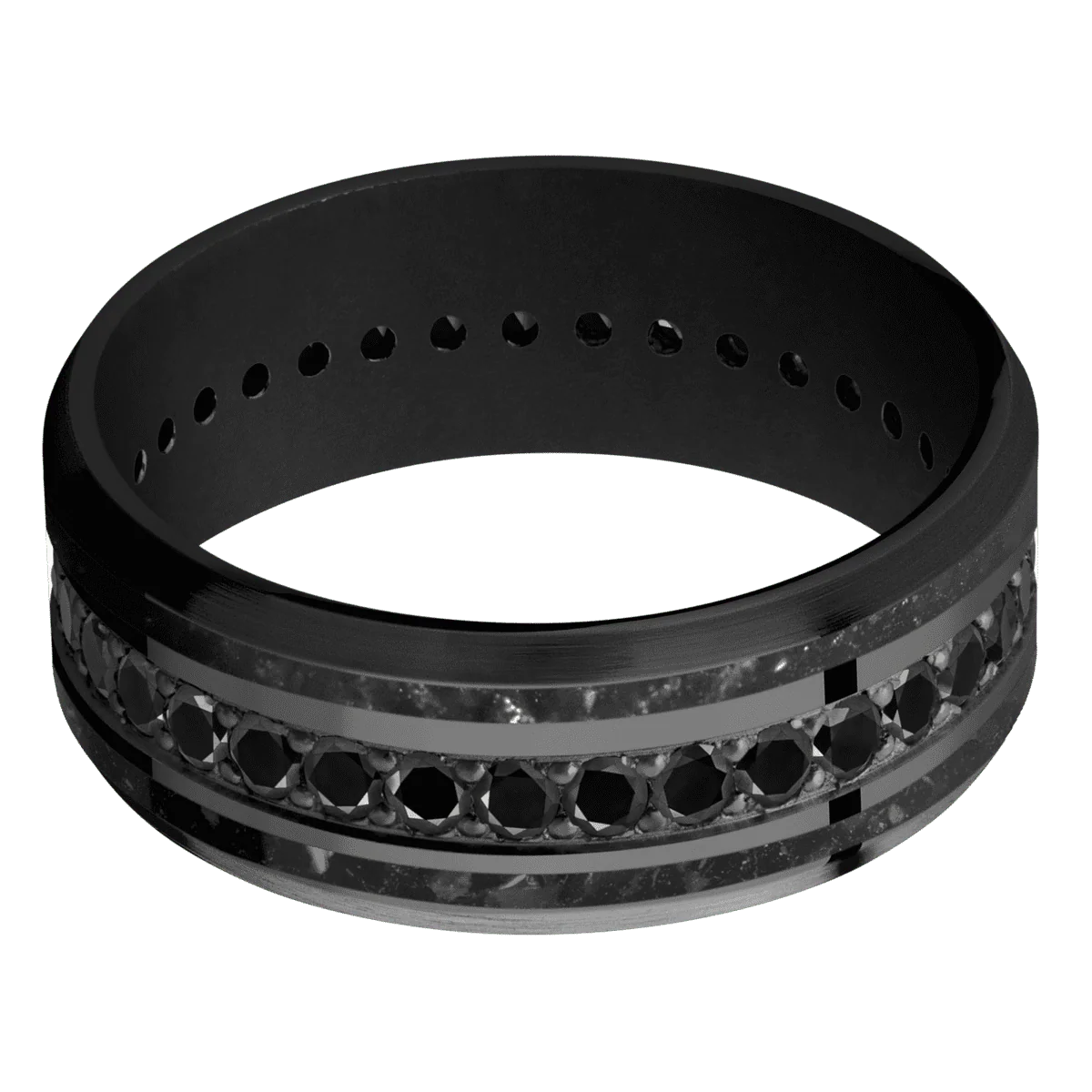 Zirconium + Polish , Satin Finish + Black - Image 3