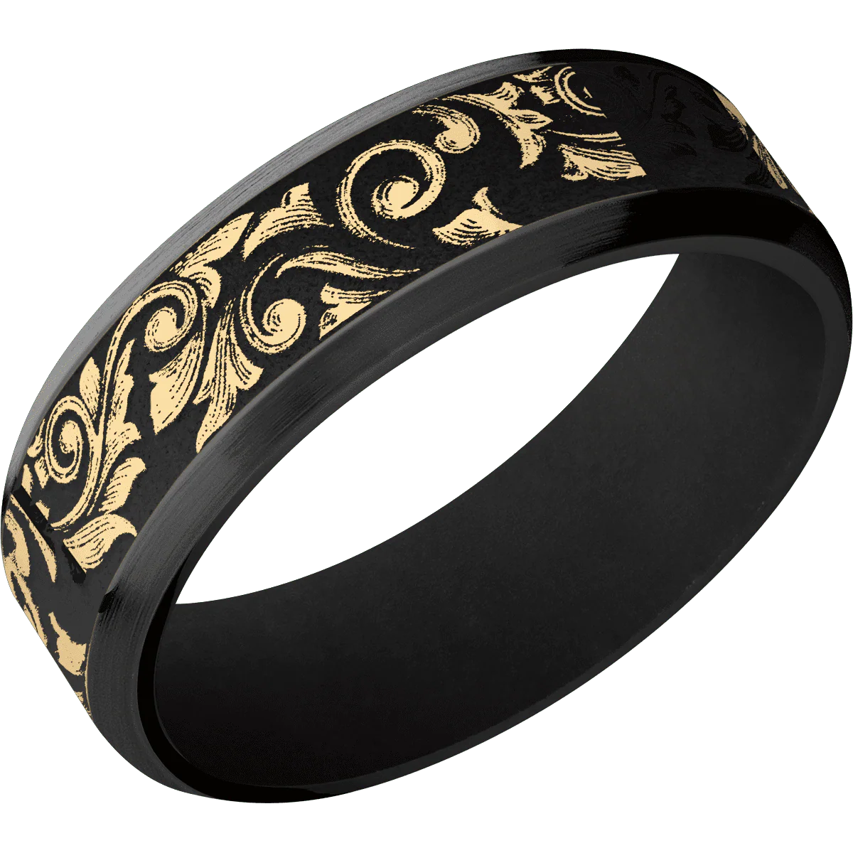Zirconium + Polish , Satin Finish + Black - Image 2