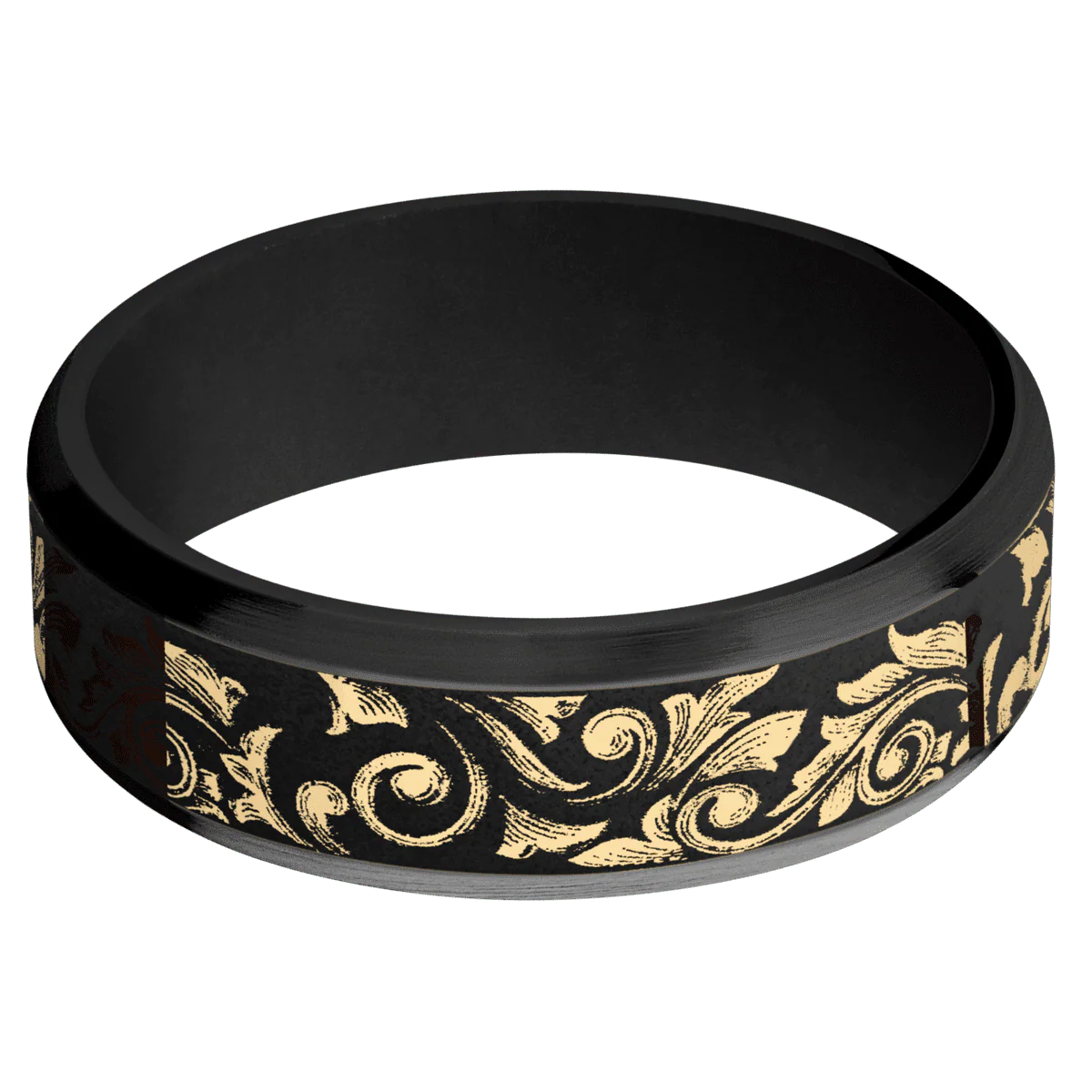 Zirconium + Polish , Satin Finish + Black - Image 3