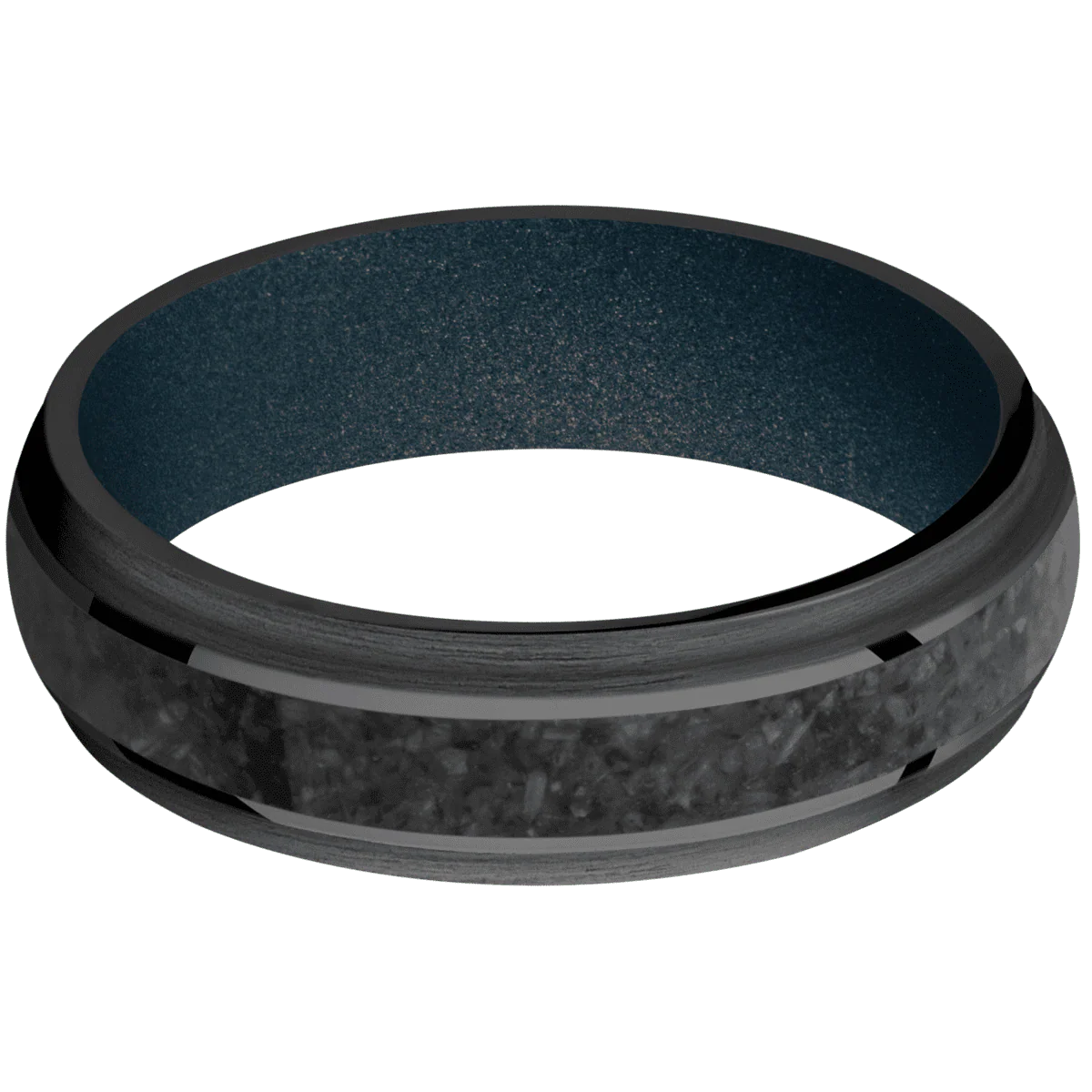 Zirconium + Polish , Satin Finish + Blue Titanium - Image 3