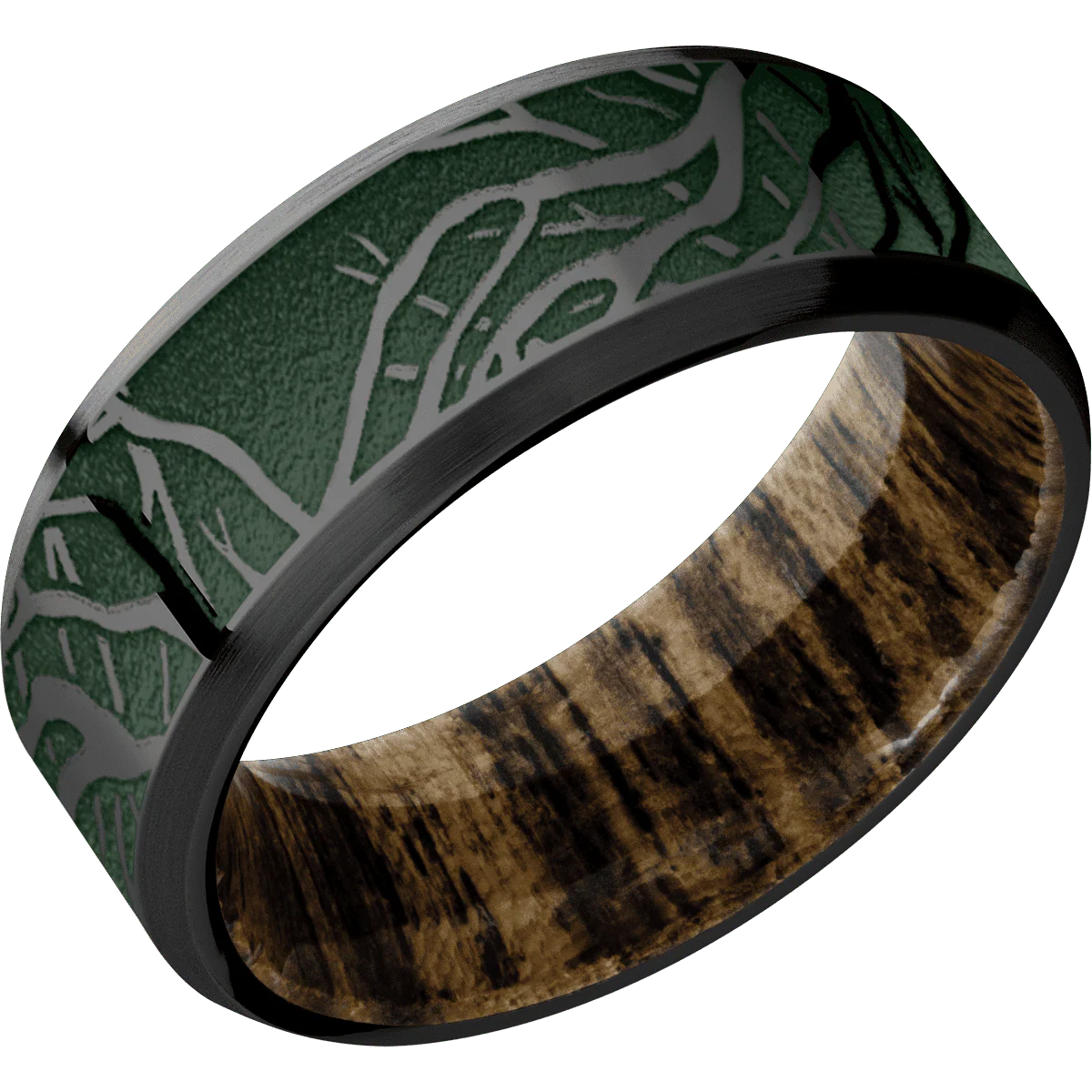 Zirconium + Polish , Satin Finish + Bocote - Image 2