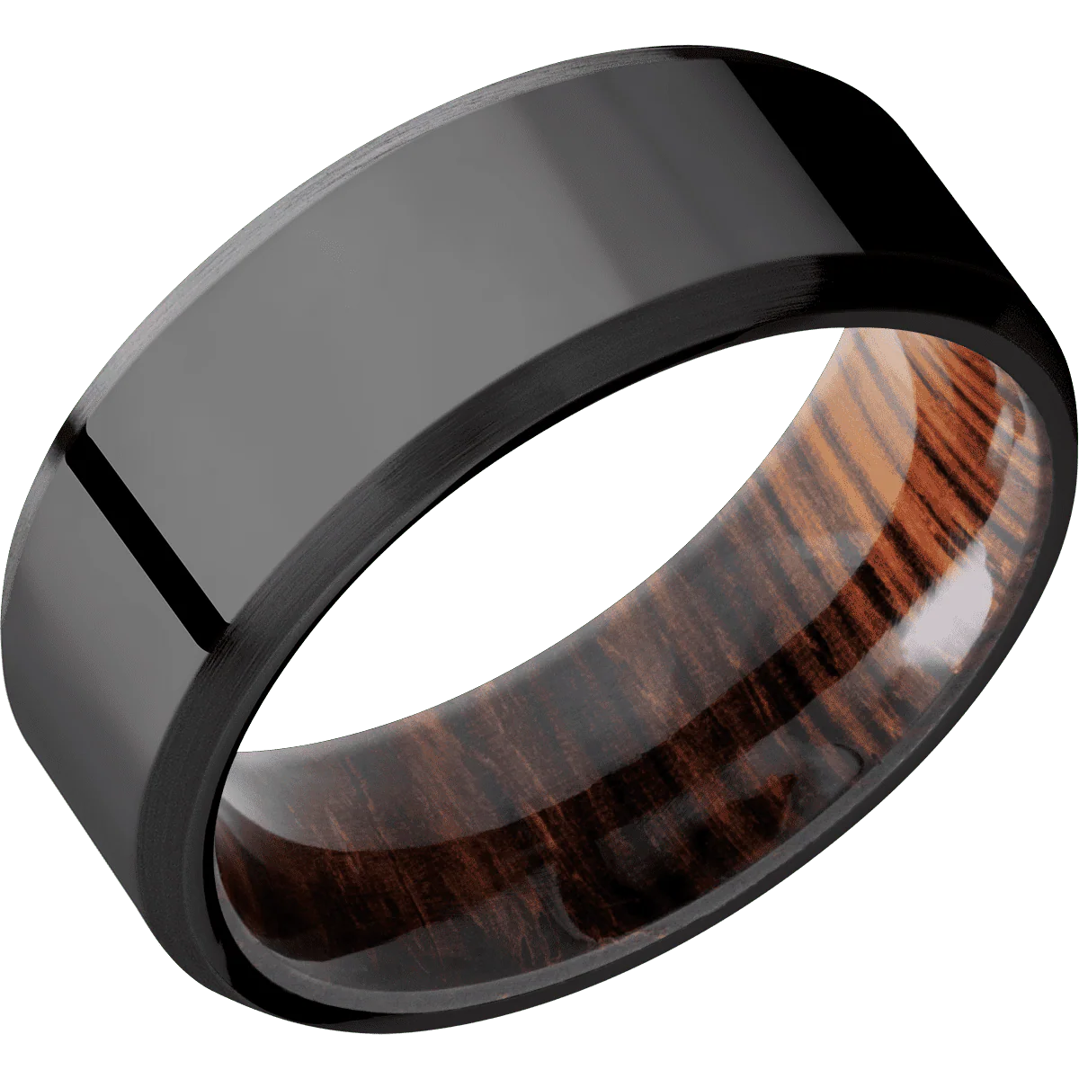 Zirconium + Polish , Satin Finish + Cocobolo - Image 2