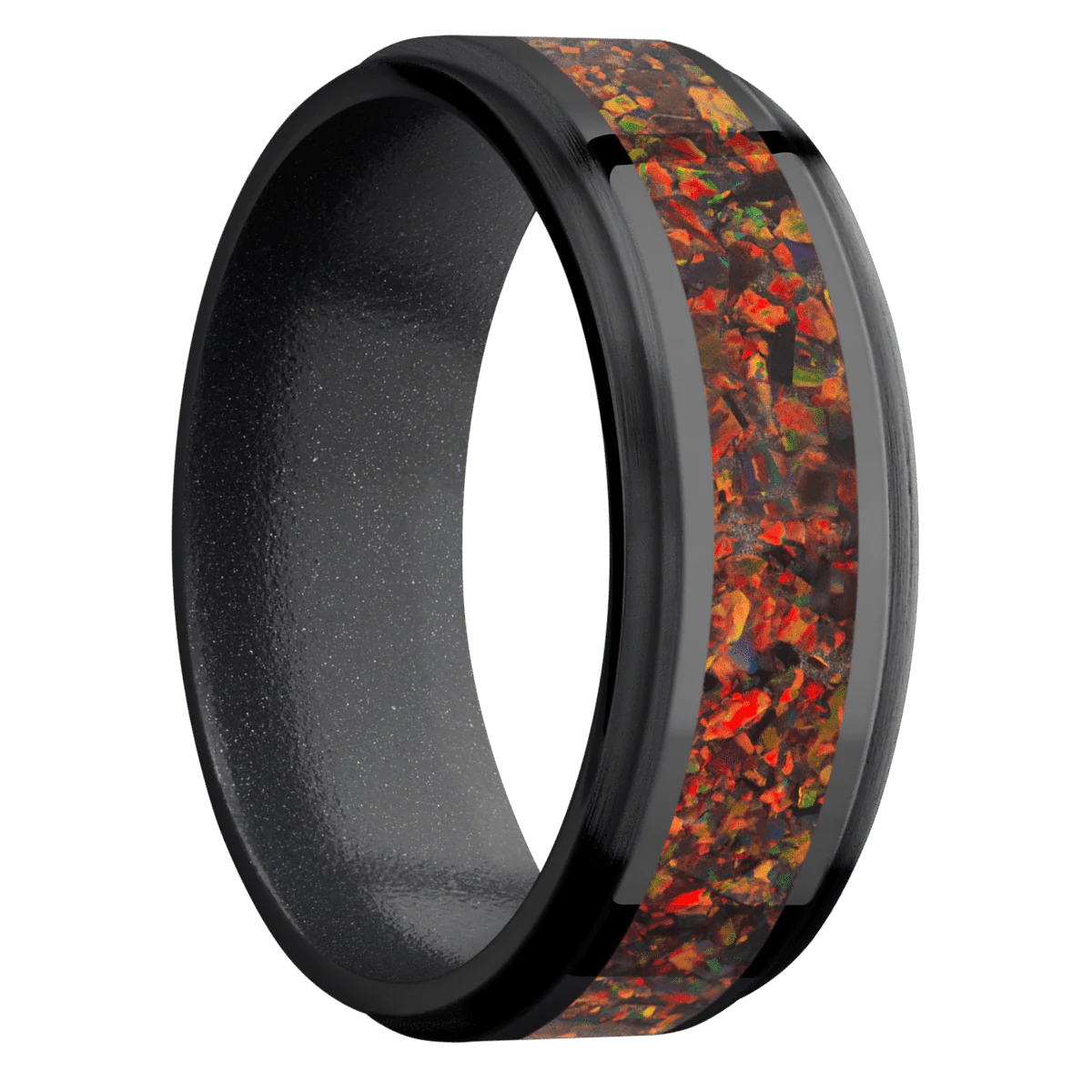 Zirconium + Polish , Satin Finish + Dark Grey