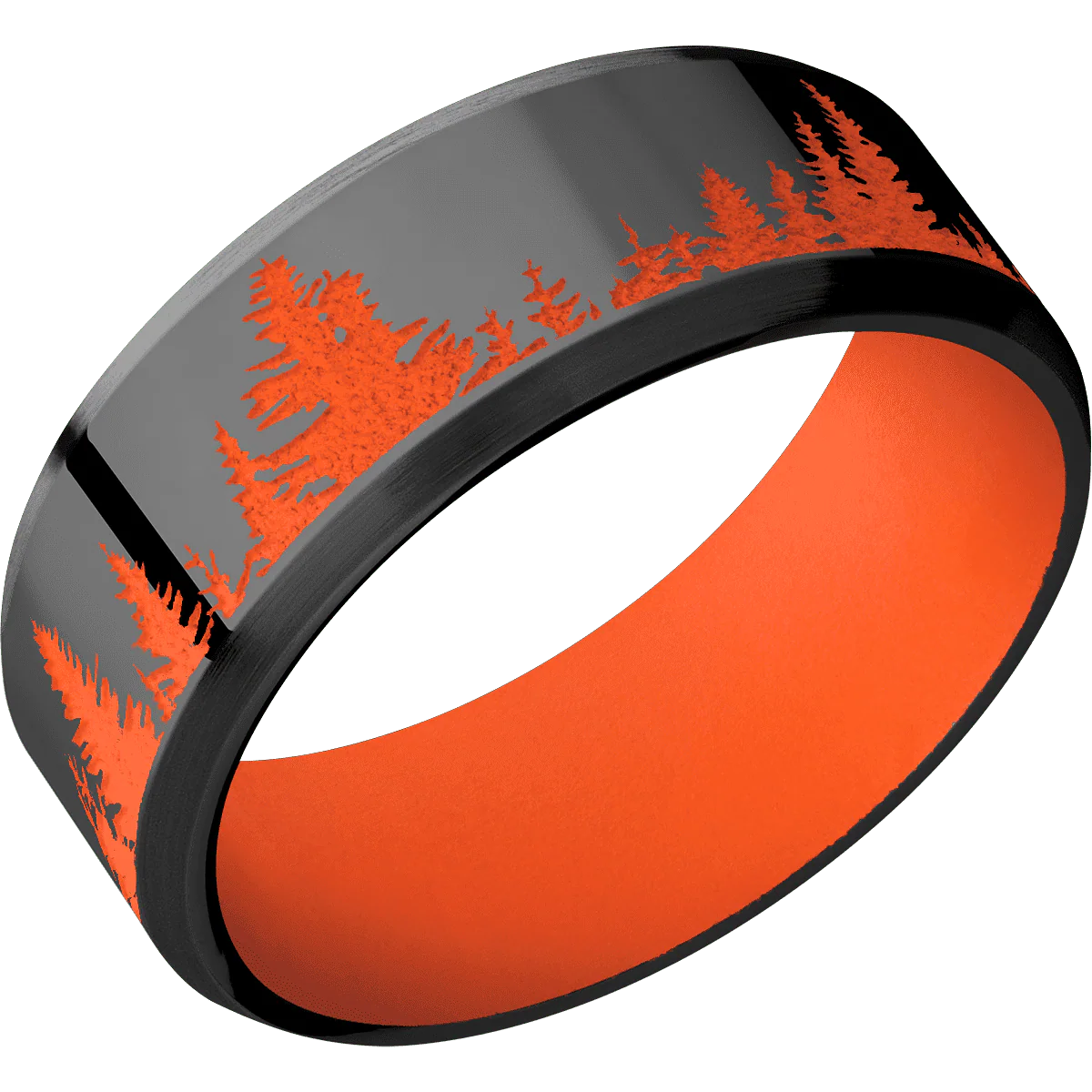 Zirconium + Polish , Satin Finish + Hunter Orange - Image 2