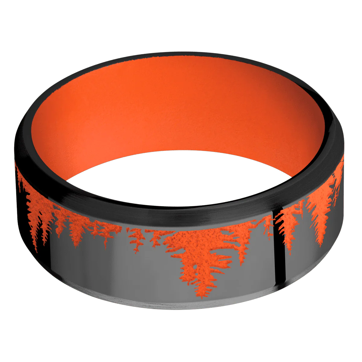 Zirconium + Polish , Satin Finish + Hunter Orange - Image 3