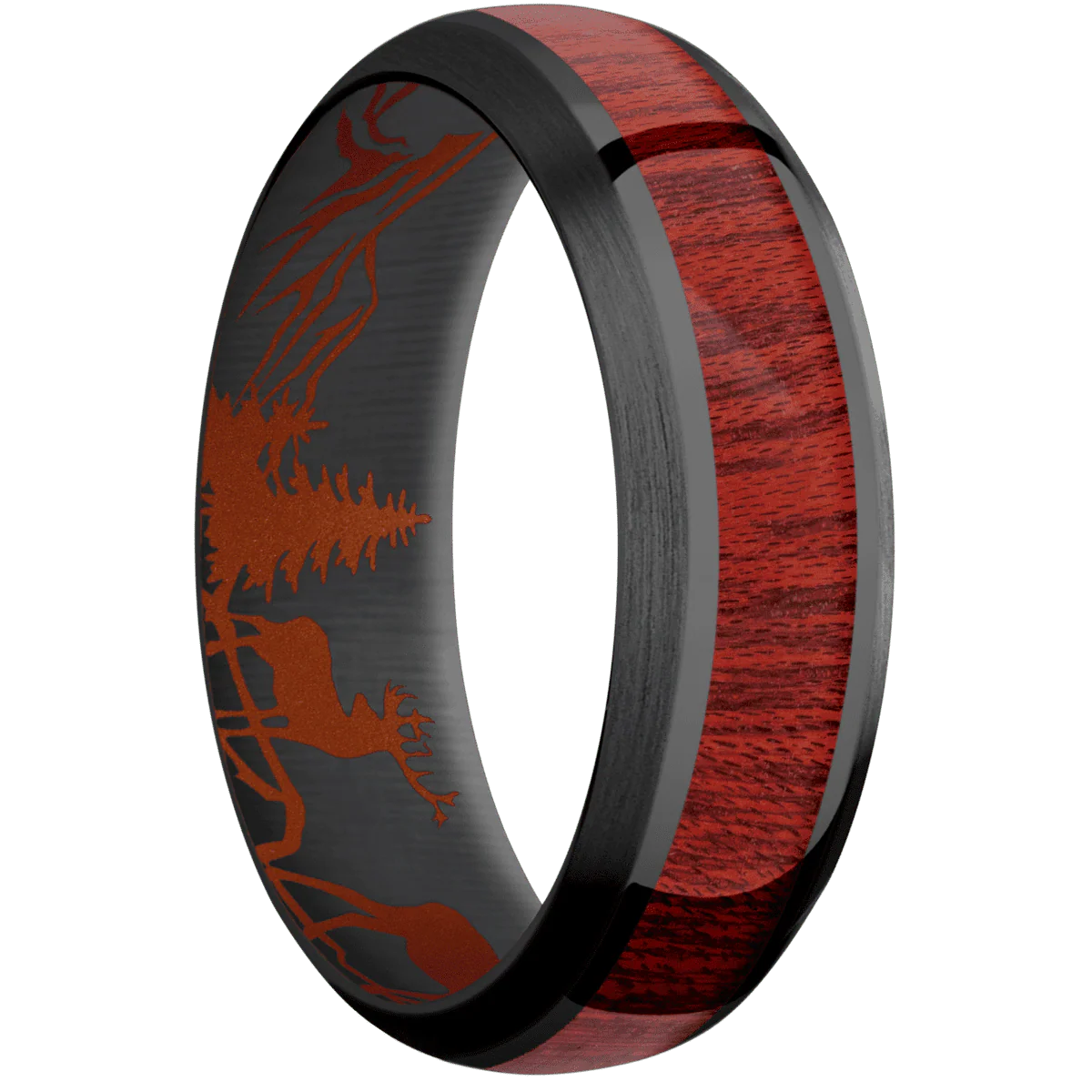 Zirconium + Polish , Satin Finish + Tequila Sunrise