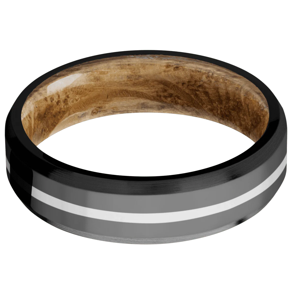 Zirconium + Polish , Satin Finish + Whiskey Barrel - Image 3