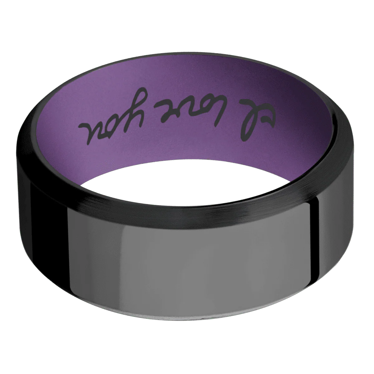 Zirconium + Polish , Satin Finish + Wild Purple - Image 3